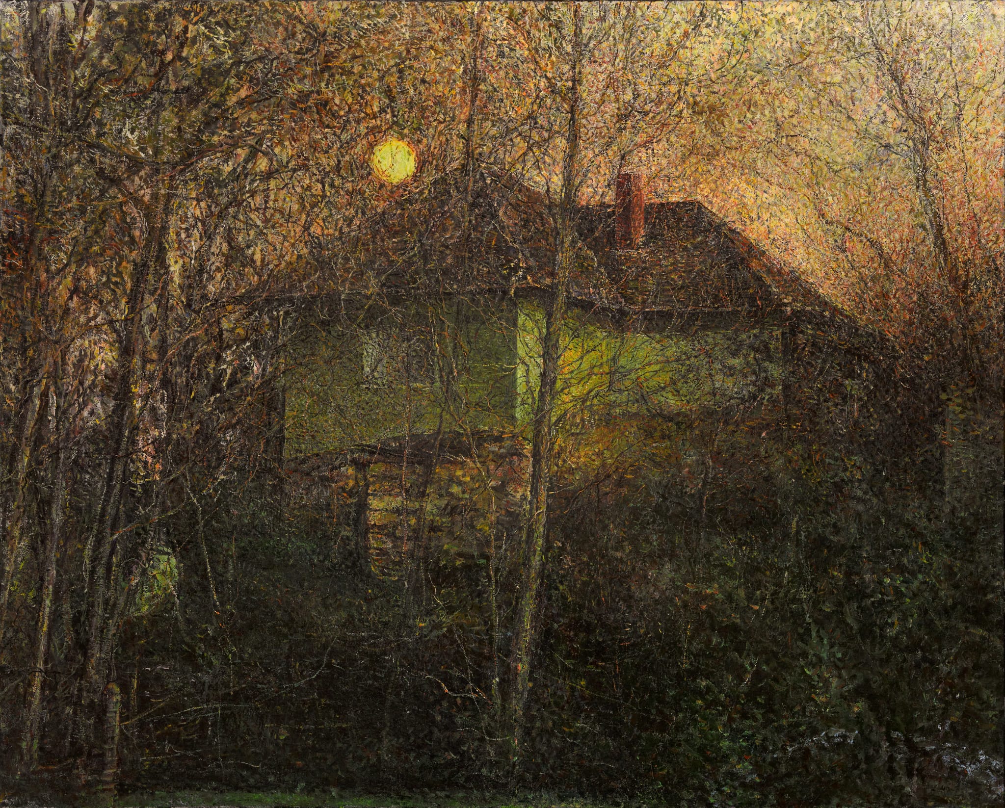 Swamp House,  2022, Oil on canvas, 133 x 105 cm
