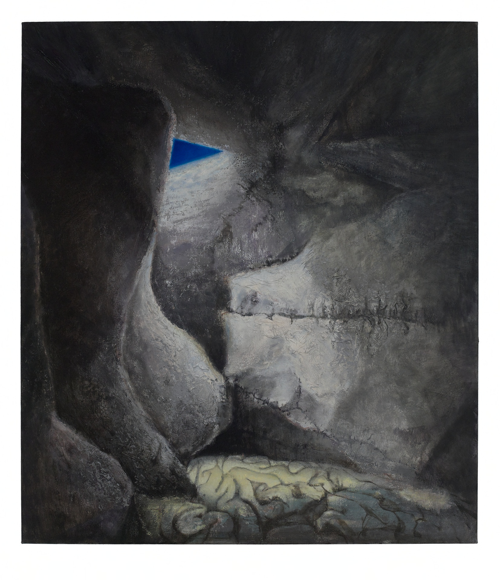 A Sacrifice to Light 2, 140 x 160 cm, oil on linen, 2024-25